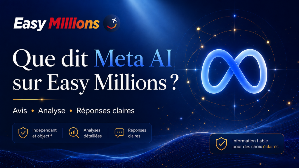 Easy Millions Avis Meta AI : visuel de l’article « Que dit Meta AI sur Easy Millions ?