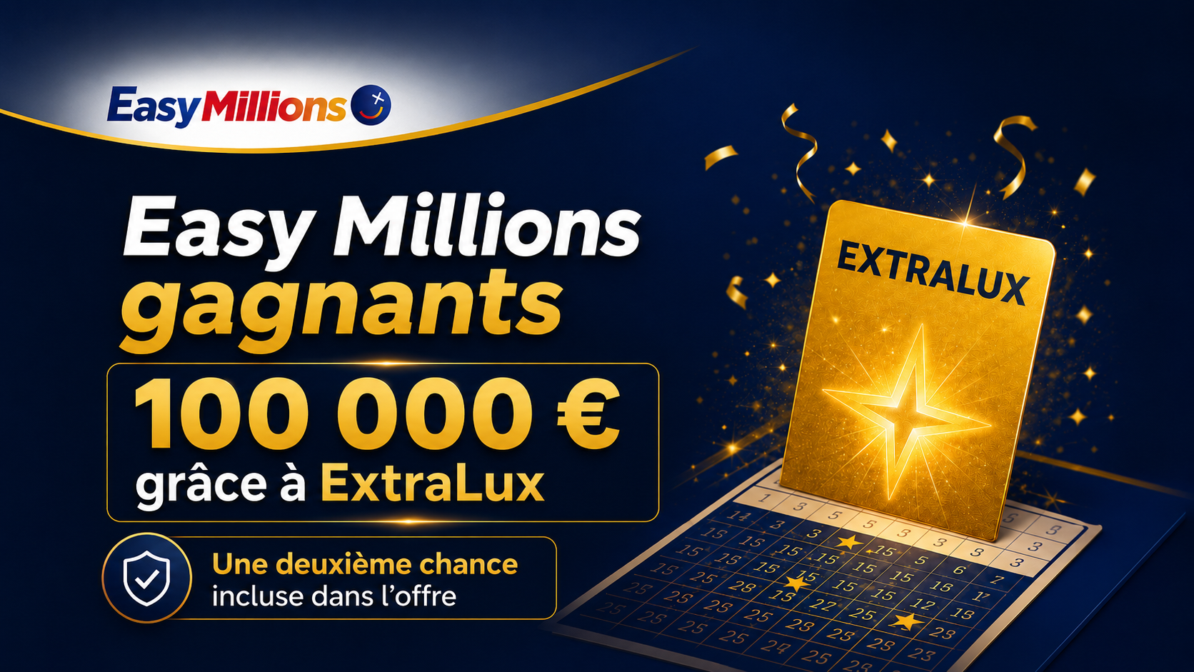 Easy Millions gagnants : 100 000 € remportés grâce à ExtraLux en juin 2026